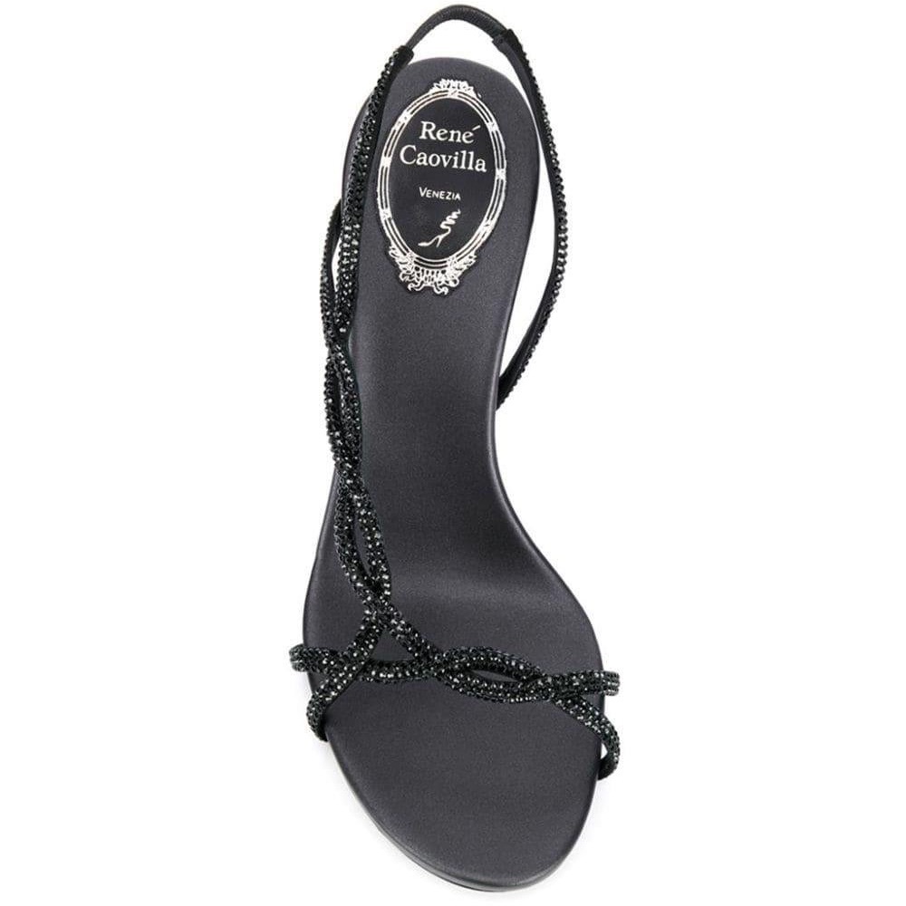 René Caovilla Swarovski Crystals Embellished Sandals